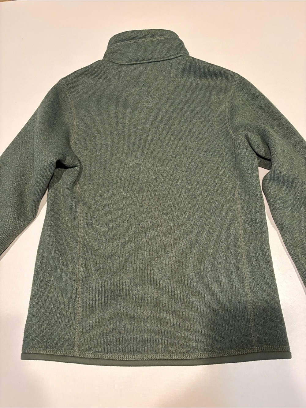 Patagonia Boys Better Sweater  Green Half-Zip Fleece Pullover Size 7-8 Like New - Picture 4 of 6